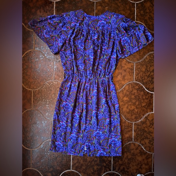 Vintage Caroline Wells Collection Size 12 Floral Dress - Picture 2 of 4